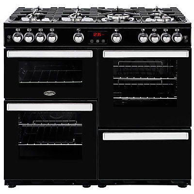 Belling Cookcentre 100G Gas Range Cooker Black Belling Cookcentre 100G Gas Range Cooker Black